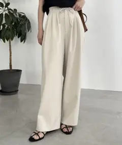 【新品タグ付き】カプリシューレマージュ　ドロストパンツ