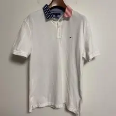 Tommy Hilfiger トミーヒルフィガー 星条旗デザイン ポロシャツ L