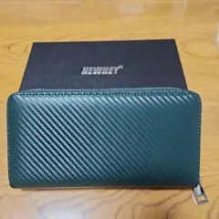 NEWNEY ダークグリーン 長財布