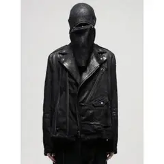 D*e様 julius ライダースデニムジャケット ユリウス JULIUS Denim Jacket （Black） -デザイナーズ