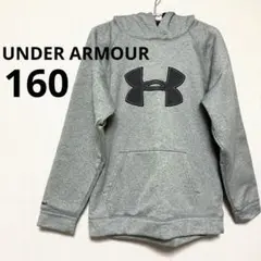 美品　Under Armour グレー パーカー　160(YXL)