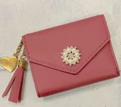 n☆安心のメルカリ便☆コンパクト☆三つ折り財布☆ 小さい財布 ☆ カード収納☆d