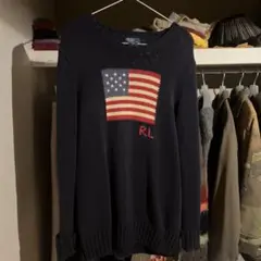 Polo by Ralph Lauren アメリカ国旗セーター XL