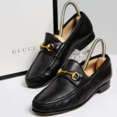 【美品】GUCCI 定番 ホースビットローファー ブラック 21.5cm