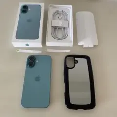 美品！Apple iPhone 16 ティール色　未使用に近いです！
