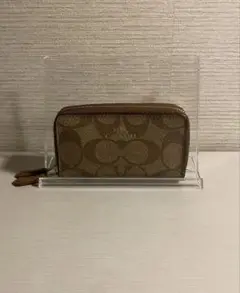 【COACH✨】コインケース ミニ財布 シグネチャー ダブルファスナー