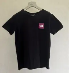 ノースフェイス Tシャツ XL 黒 紫 ボックスロゴ レディース アウトドア