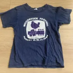 ウッドストックフェスティバル Tシャツ M ネイビー