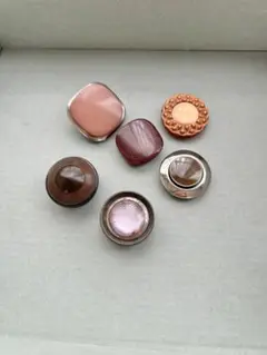 フランス　ヴィンテージボタン　6個セット