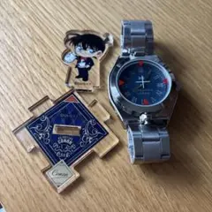 名探偵コナン 腕時計型麻酔銃　プラチナムザッカリストウォッチ　アクスタ　カフェ