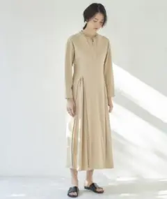 casa fline パネルカットソードレス ワンピース