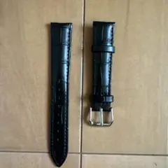 未使用　 本革 牛革　クロコ型押し腕時計ベルト　18mm