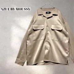 アズールバイマウジー　ＣＰＯシャツ　オーバーサイズ　オープンカラー　Ｍ　5422
