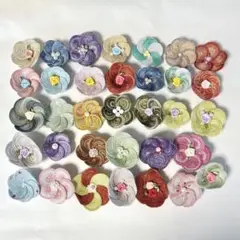 ハンドメイド マグネット 花柄 まとめ売り 34点