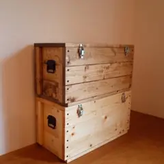 Wood Trunk ウッドトランク Mサイズ / 収納ボックス
