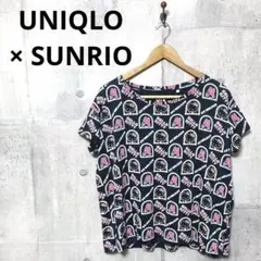 UNIQLO × サンリオ レディース 総柄 ビッグシルエットカットソー L
