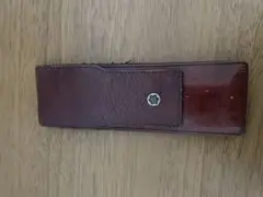 ■ モンブラン ペンケース ■ 本革 ブラウン ビンテージ