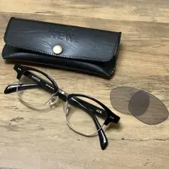 NEW. ニュー NEWMAN メガネ HOPPER C1 Black