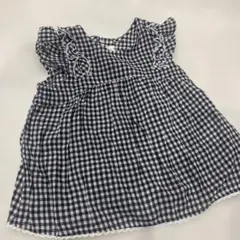 キムラタン ギンガムチェックシャツ