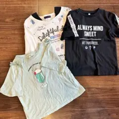 カジュアルTシャツ3点セットまとめ売り　キッズ　子供　半袖　長袖　美品