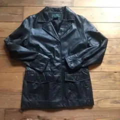 US古着 美品 LAUREN ラルフローレン レザージャケット S