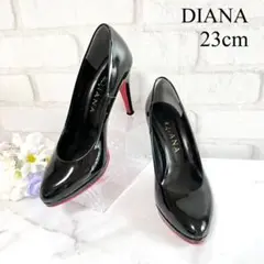 【極美品✨】DIANA ピンヒール 赤 黒 バイカラー レッドソール エナメル