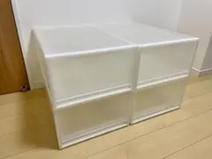 ⭐︎値下げ中【美品】無印良品 ポリプロピレン衣装ケース中　4個セット