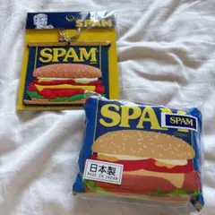 スパム　SPAM コインケースポーチ　ラバーキーチェーン　ストラップ　沖縄限定