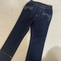 【値下げ】trois lapins デニム風パンツ 110
