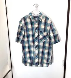 中古美品˚✧₊H.R. MARKET 半袖チェックシャツ サイズ2 日本製