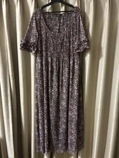 MAX&Co. フラワープリント マキシワンピース　花柄　マタニティにも