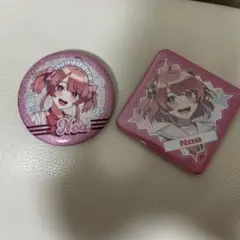 カラフルピーチ のあさん 缶バッジ つまんでつなげてマスコット 3点セット