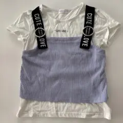 子供服　重ね着風Tシャツ 160㎝