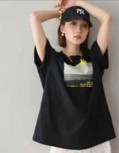 フォトビッグTシャツ ブラック /lumier同型