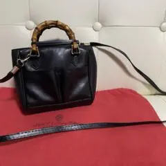 美品 GUCCI オールド グッチ バンブー 2way ミニ ショルダー バッグ