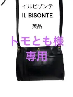 IL BISONTE美品イルビゾンテショルダーバッグ黒