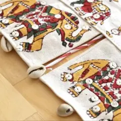 エスニック インド のれん タペストリー トーラン