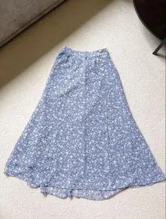 JUSGLITTY フラワープリントロングスカート