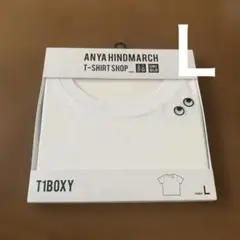 ユニクロ　アニヤ　ハインドマーチ　T1BOXY Lサイズ　白　Tシャツ