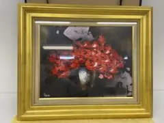 真作　立川広己　油彩　バラ (フリージャ) 画寸33x24㎝　F4 真作立川広己油彩バラ (フリージャ) 画寸33x24㎝F4