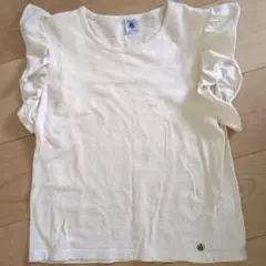 PETIT BATEAU フリル袖Tシャツ 12ans