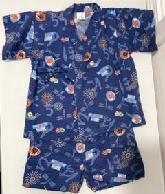 【美品】男の子　甚兵衛 90cm