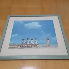 【真作】櫻井幸雄「帰路」リトグラフ直筆サイン 175部限定 絵画 版画 野球 櫻井幸雄出番のないベンチリトグラフ