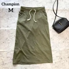 【Champion】チャンピオン スエットロングスカート ロゴ刺繍 カジュアル
