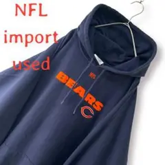 【レア】海外チーム刺繍デザイン ロゴプルオーバーパーカー NFL NHL XL