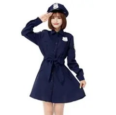 即購入OK❣️ 紺色 ポリス 婦警 コスプレ 衣装 警察官 警察 Mサイズ