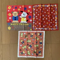 平成レトロ　キッズハンカチ3枚セット