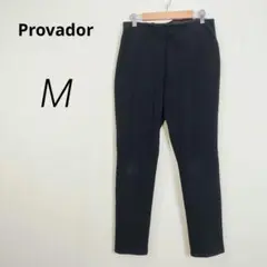 c7075【プロバドール】スキニーパンツ 黒 M クロップド丈 ハイウエスト