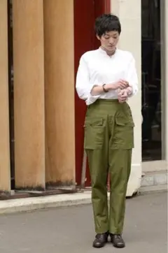 ANATOMICA カーゴパンツ 26サイズ オリーブ