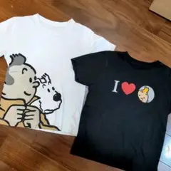 TINTIN タンタン Tシャツ キッズ 綿100% 4歳 110cm